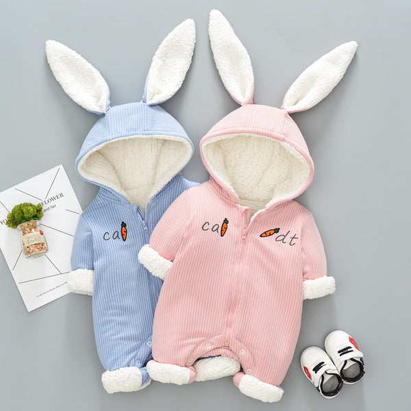 Cozy & Warm Bunny Ear Jumpsuit