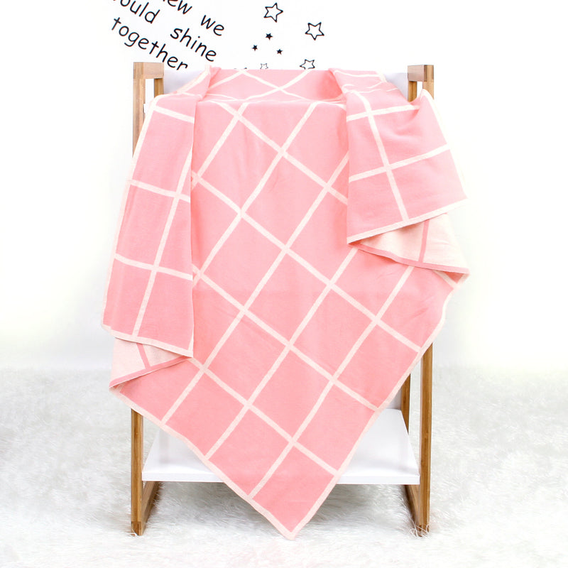 Knitted Baby Windproof Plaid Blanket