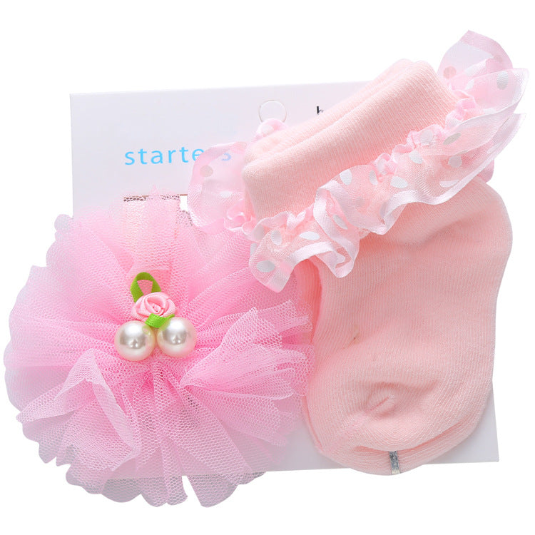 Cute Princess Socks & Headband Set