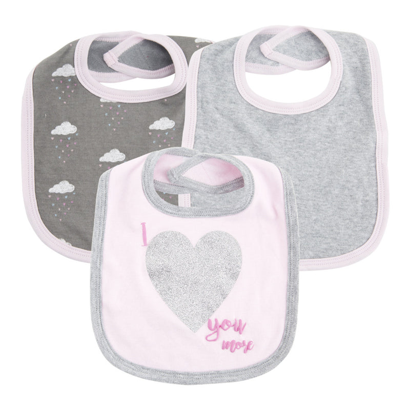 3-Pack Baby Bib and Drool Towels - The Snuggley