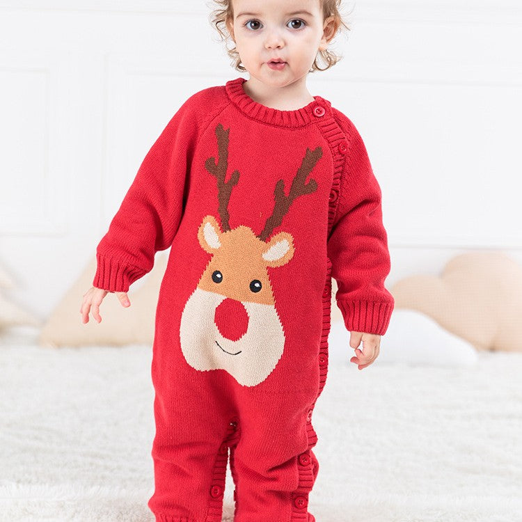 Christmas Snowflake Baby Crawling Clothes