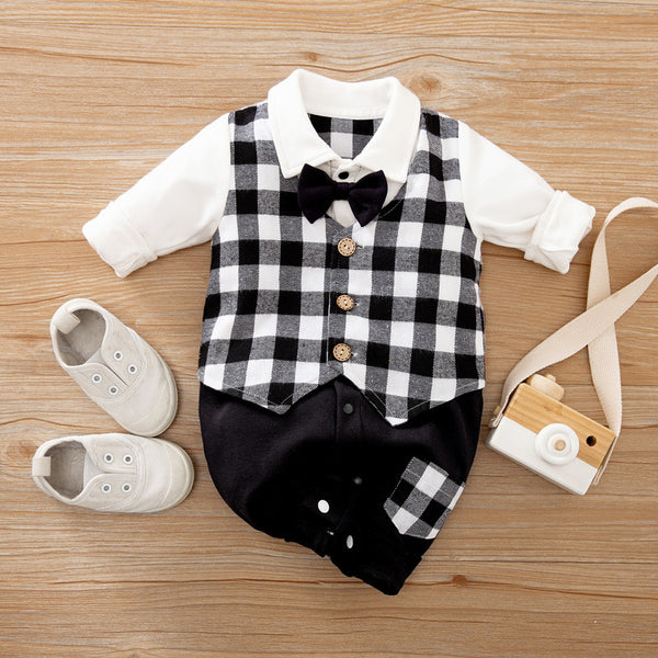 Adorable Baby Onesies Check Style