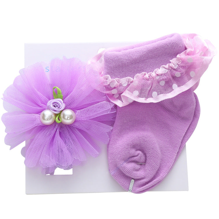 Cute Princess Socks & Headband Set