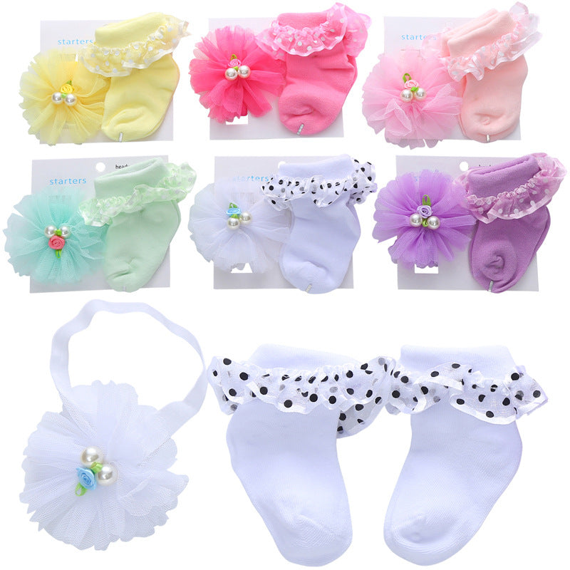 Cute Princess Socks & Headband Set