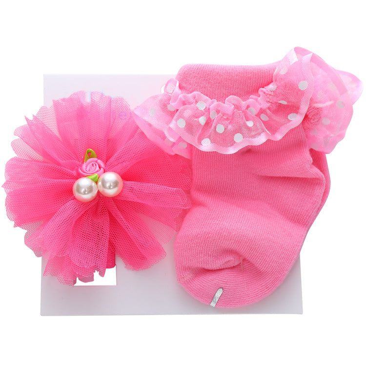 Cute Princess Socks & Headband Set