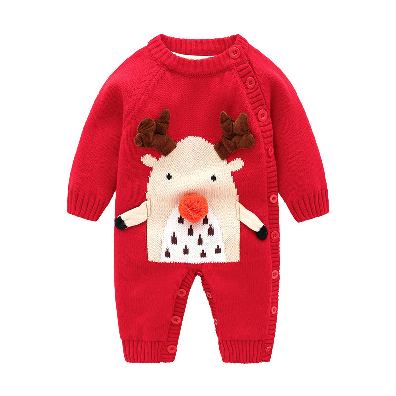 Christmas Snowflake Baby Crawling Clothes