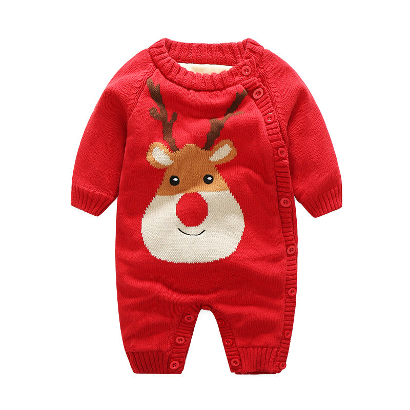 Christmas Snowflake Baby Crawling Clothes