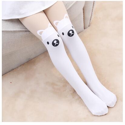 Lovely Cartoon Design Velvet Stockings for Girls