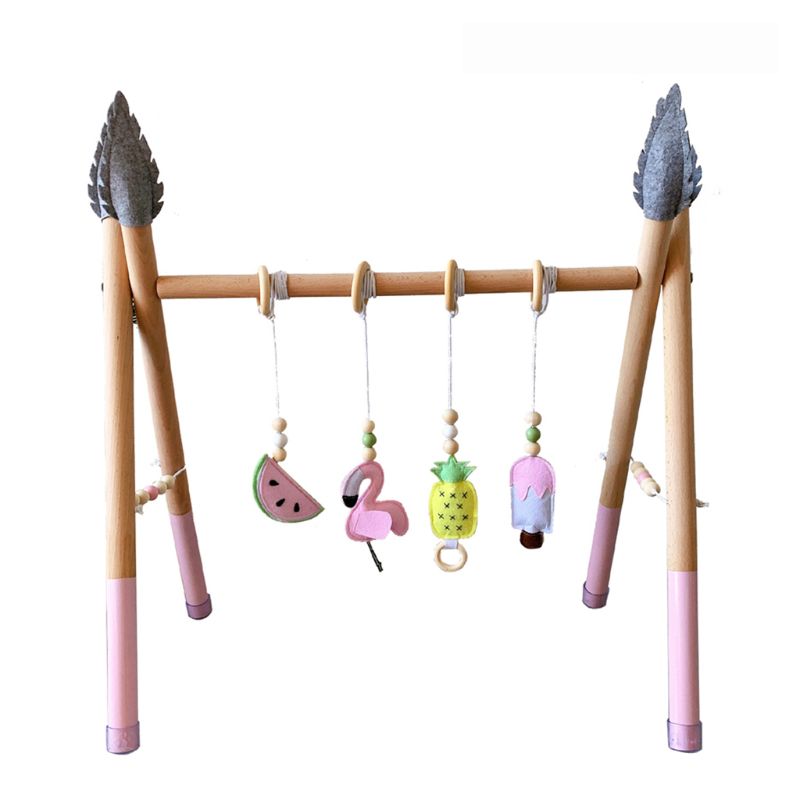 Nordic Charm Baby Gym Play Set - Sensory Ring pull Toys