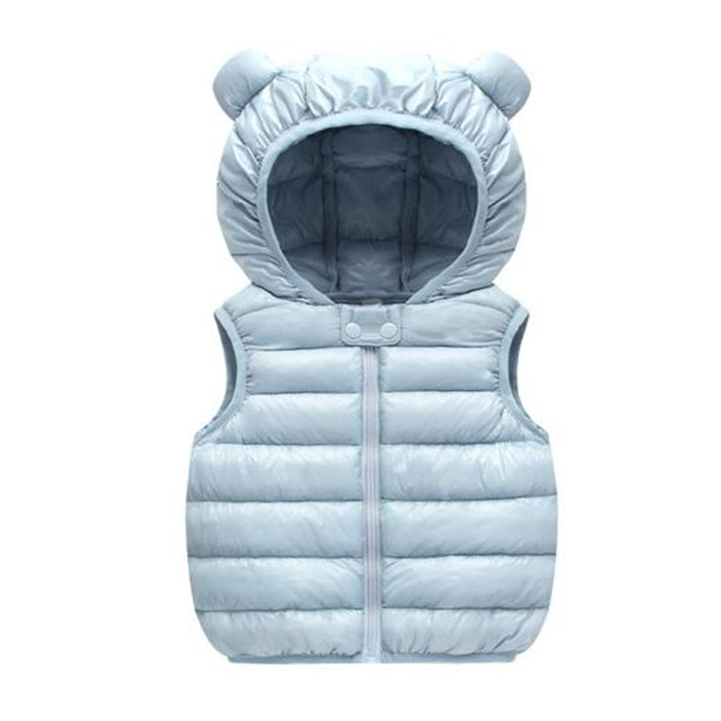 Warm Cartoon Down Vest for Kids