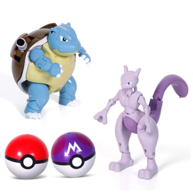 Pokemon Action Morphing Pokeballs Transformation Toys