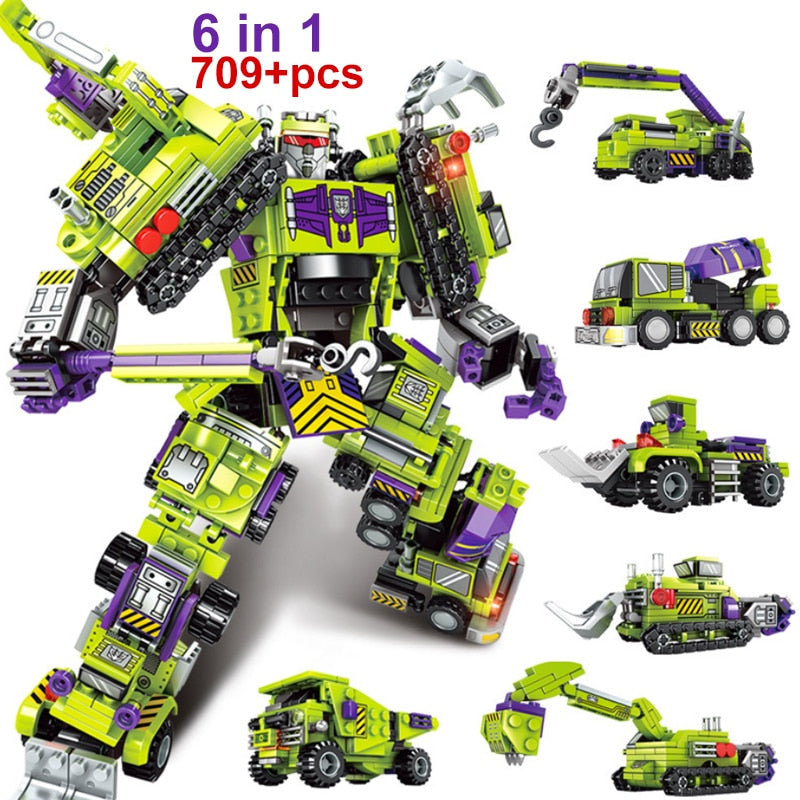 Mechanical Transformation Robot Figure Gift Toys for Children