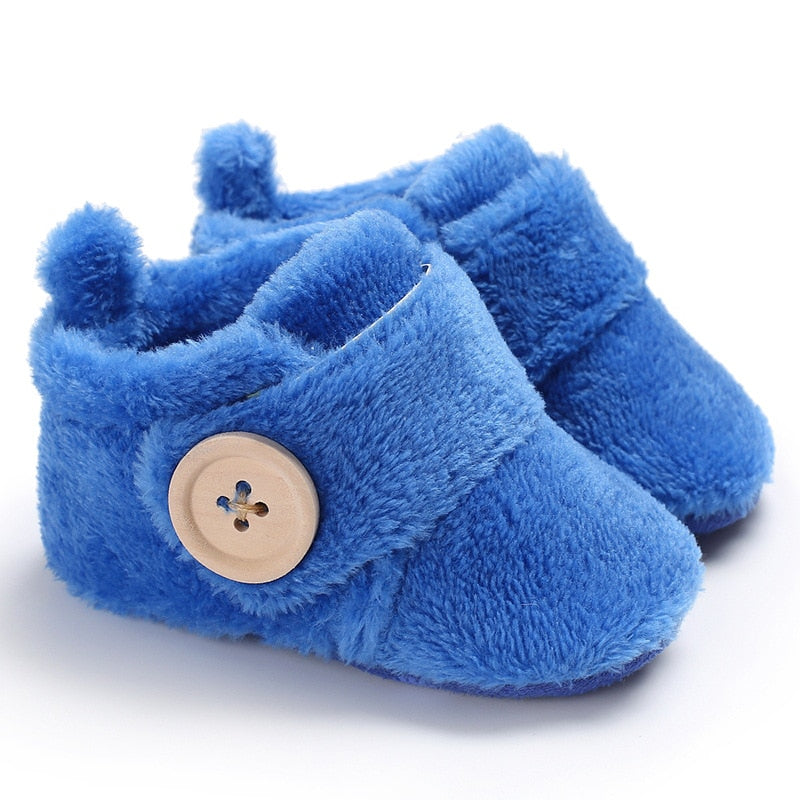 Warm Fuzzy Newborn Slipper Shoes For Winters