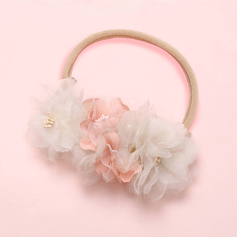 Princess Floral Headbands for Newborn Girls