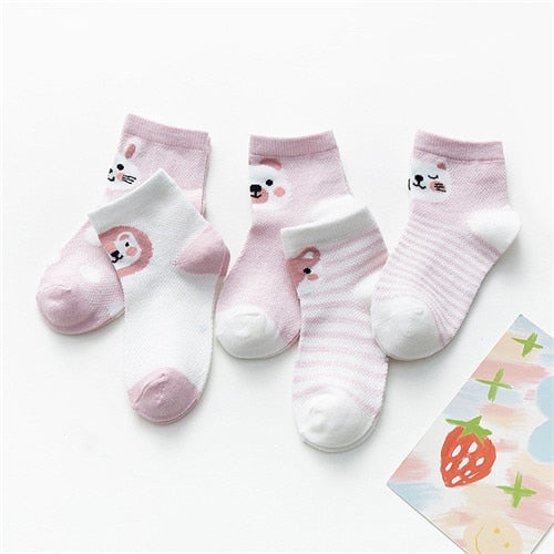 Mesh Thin Summer Socks for Baby Boys/Girls - 5pairs/lot