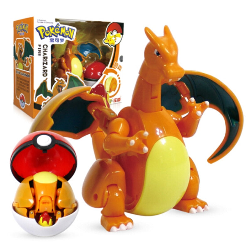 TOMY Pokemon Action Morphing Pokeballs Transformation Toys For Child PIKACHU Charizard Mewtwo Blastoise Venusaur Gyarados Toys