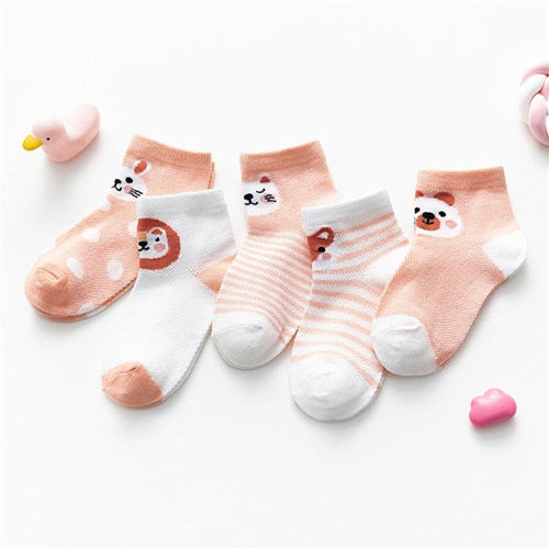 Mesh Thin Summer Socks for Baby Boys/Girls - 5pairs/lot