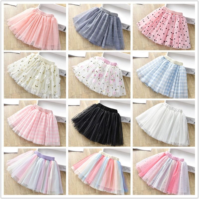1-6Y Cute Tutu Skirt for Baby Girls - Floral Children Skirts - The Snuggley