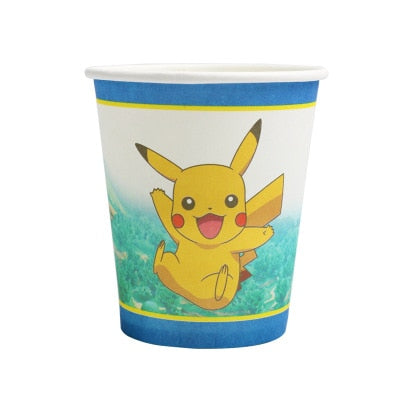 Pokemon Pikachu Birthday Party Tableware for Decoration & Dinner