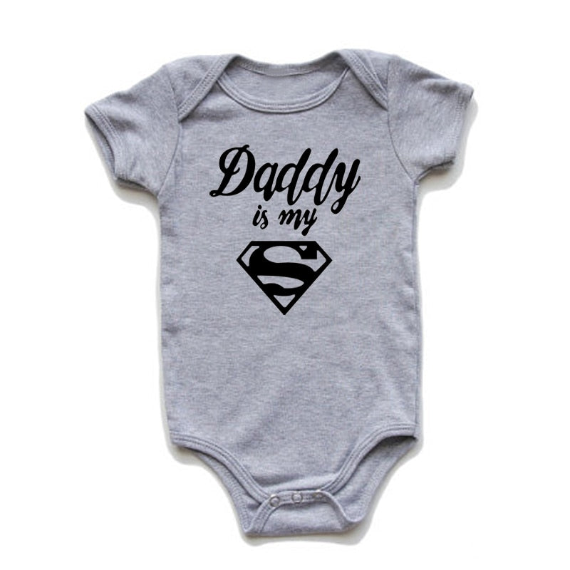 Daddy is my super hero' Romper for Baby Girls & Boys