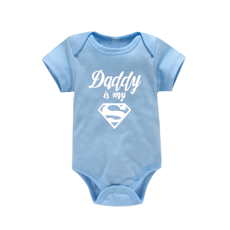 Daddy is my super hero' Romper for Baby Girls & Boys