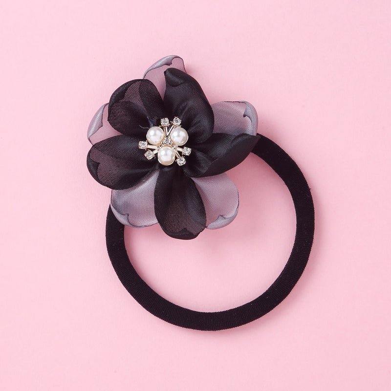 Vintage Pearl & Flower Headband for Girls