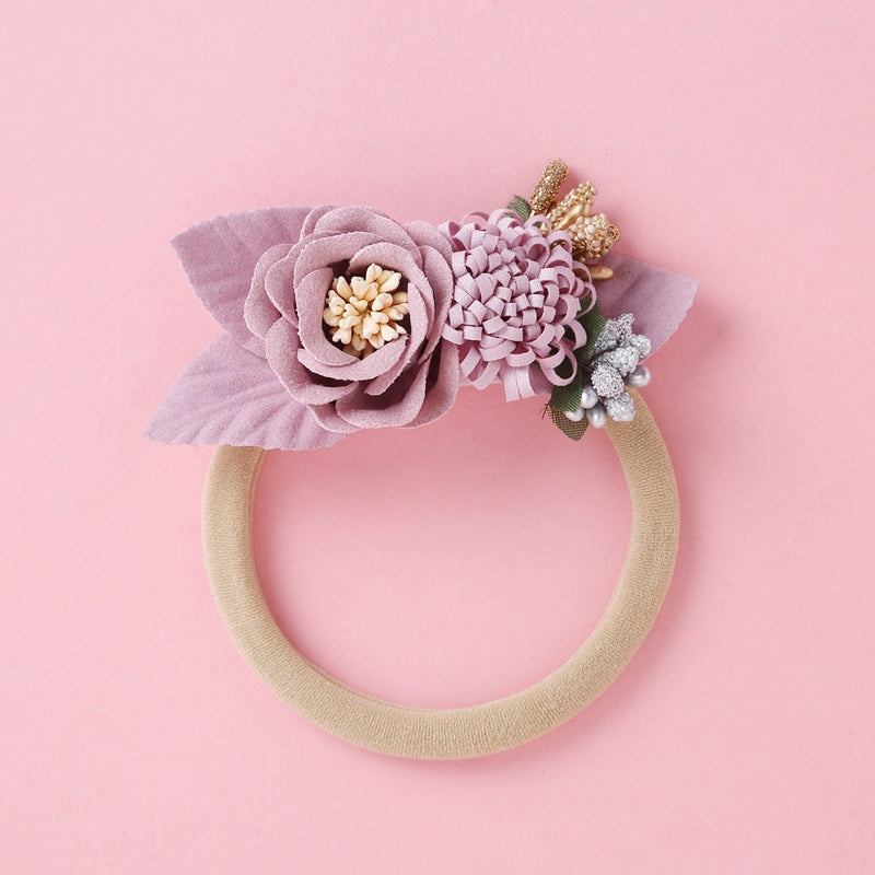 Vintage Pearl & Flower Headband for Girls