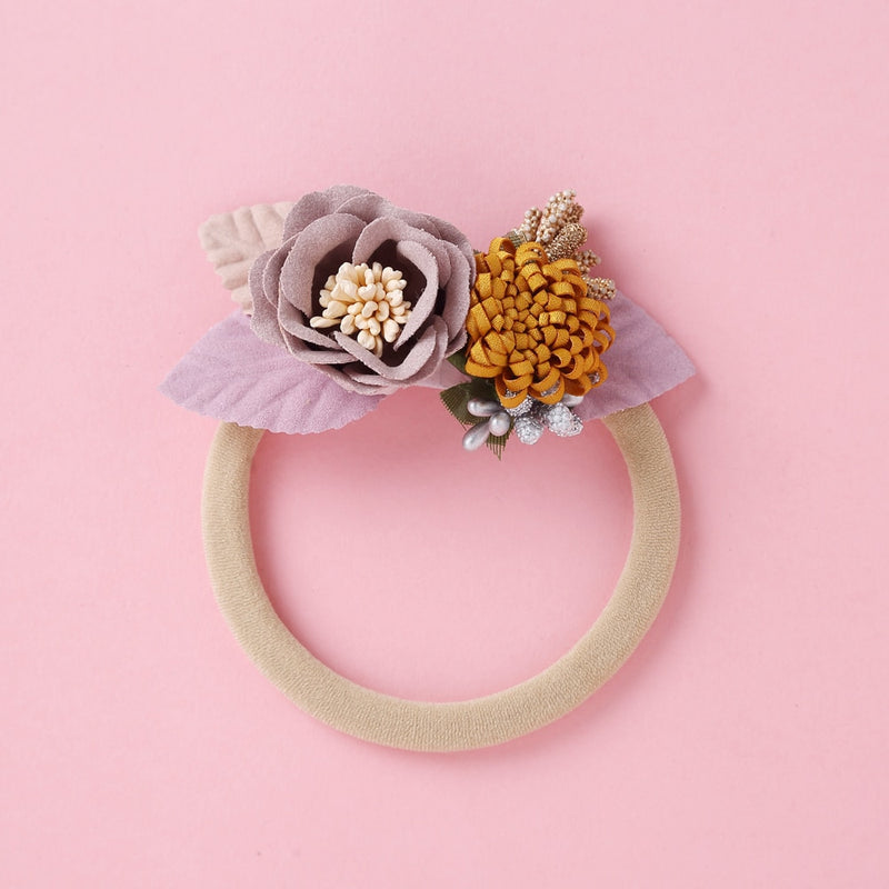 Vintage Pearl & Flower Headband for Girls