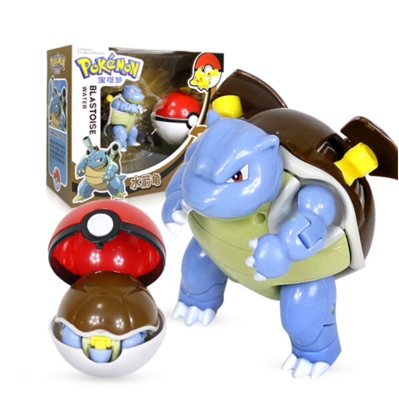 TOMY Pokemon Action Morphing Pokeballs Transformation Toys For Child PIKACHU Charizard Mewtwo Blastoise Venusaur Gyarados Toys