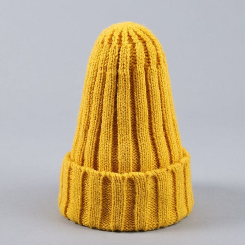 Knitted Unisex Baby Hats for Winter
