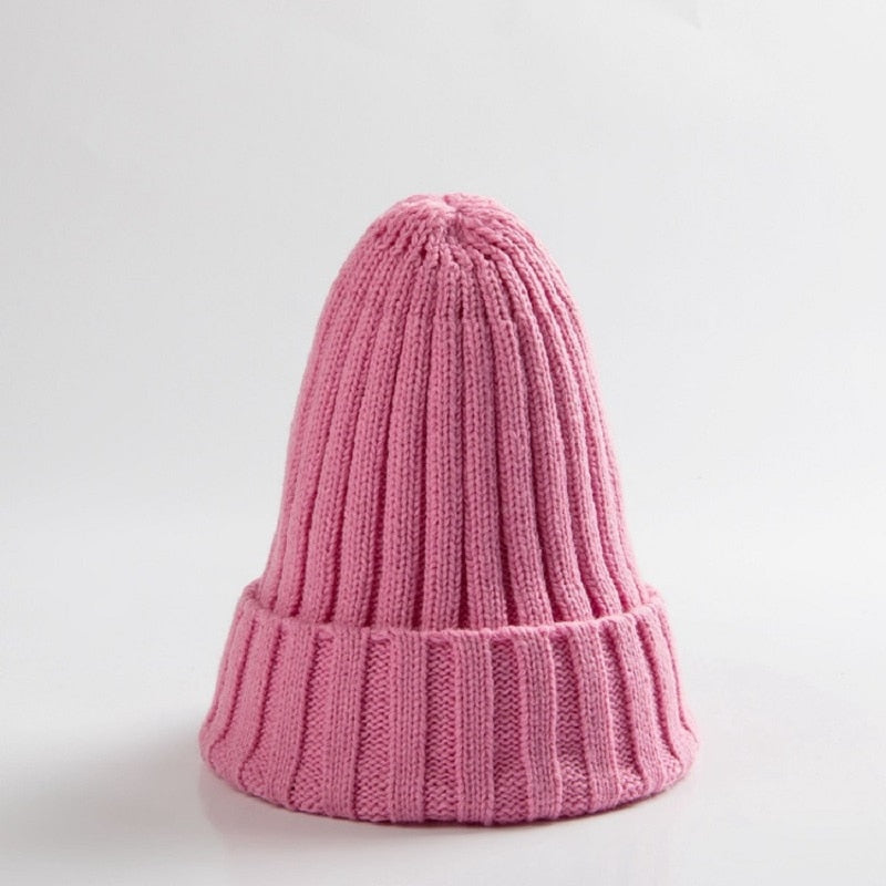 Knitted Unisex Baby Hats for Winter