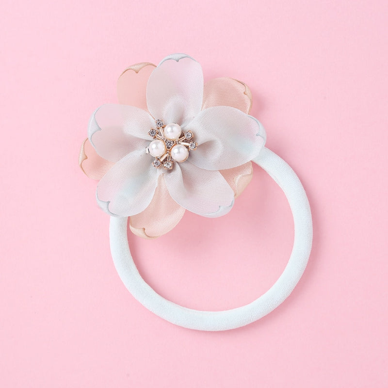 Vintage Pearl & Flower Headband for Girls