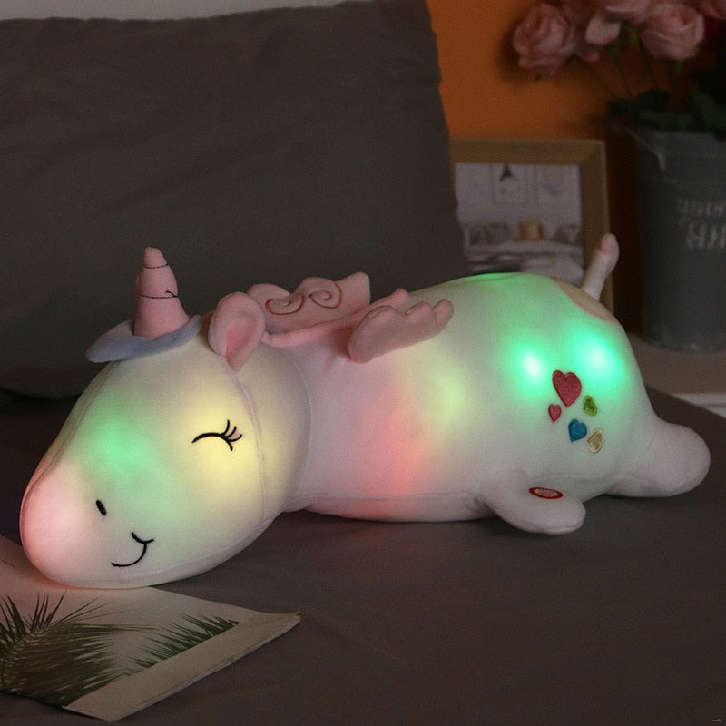Glowing Light Unicorn Plush Toy