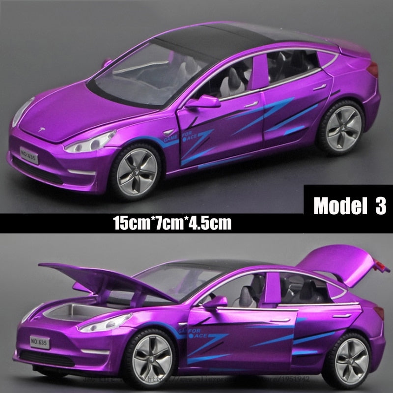Tesla MODEL 3 Alloy Car Toy for Children - Diecast Car Models