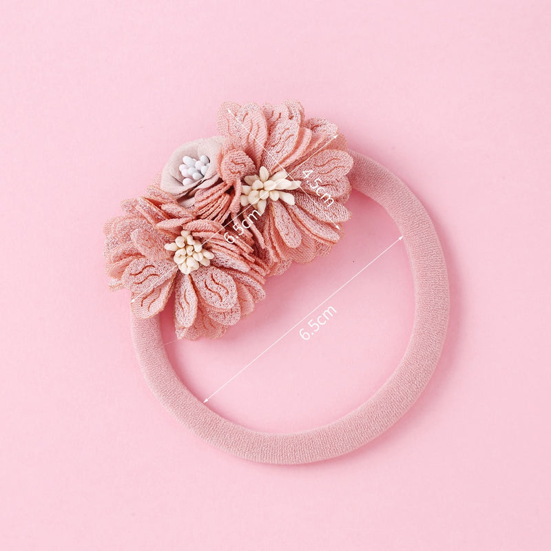 Vintage Pearl & Flower Headband for Girls