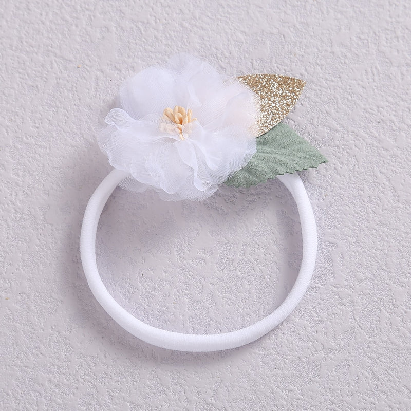 Vintage Pearl & Flower Headband for Girls