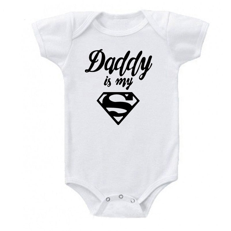 Daddy is my super hero' Romper for Baby Girls & Boys