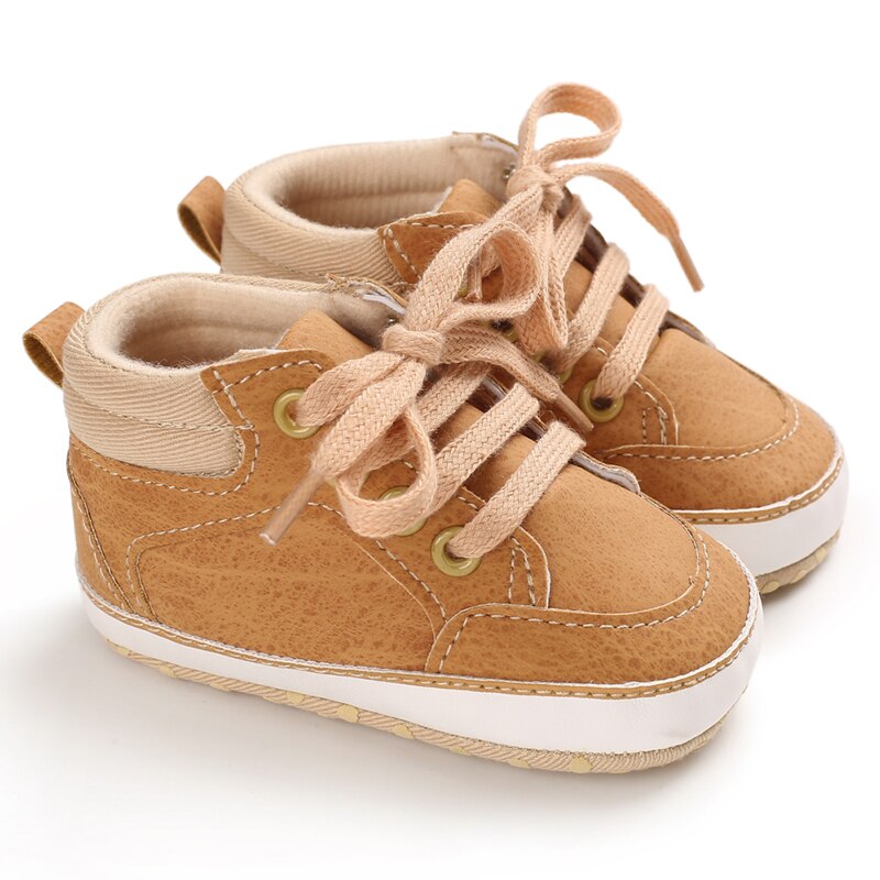 Boys' and Girls' High Fashion Leather Sneakers