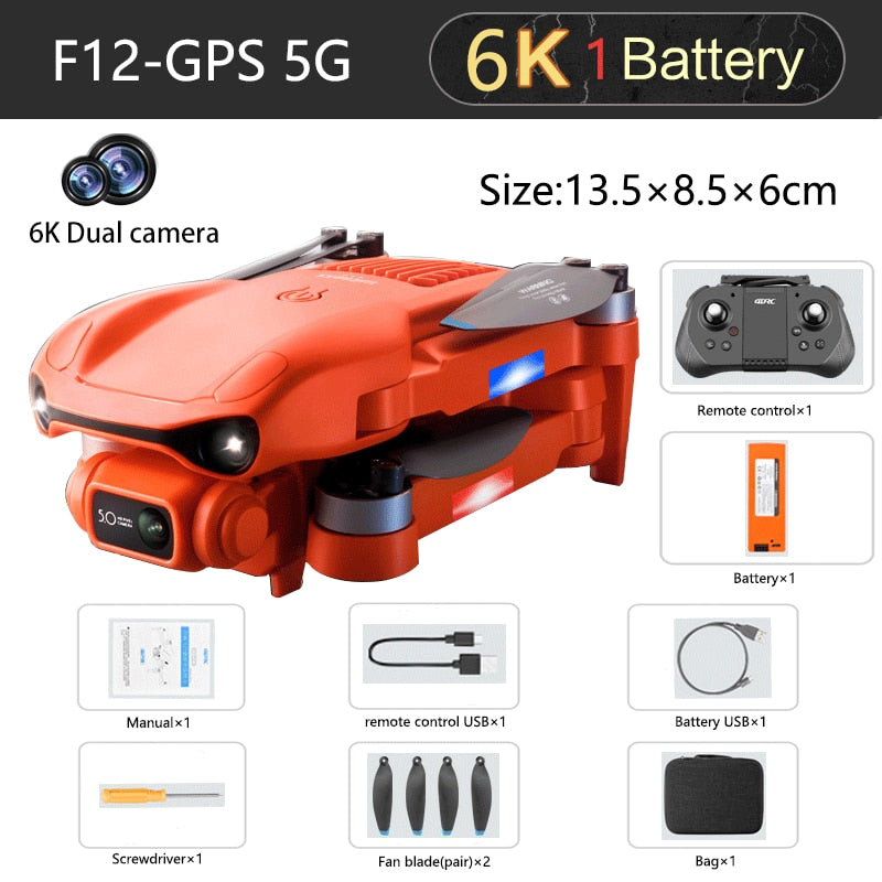 2023 New F12 GPS Drones 6K Professional Helicopter baby alive accessories  C - The Snuggley