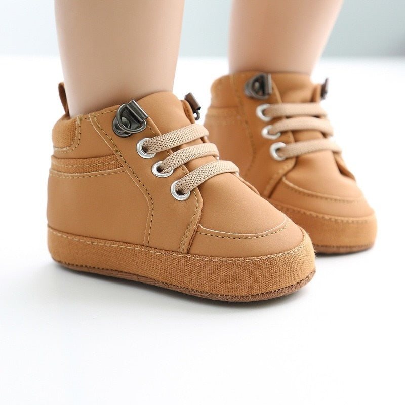 Casual Leather Baby Moccasins with Anti-slip Sole