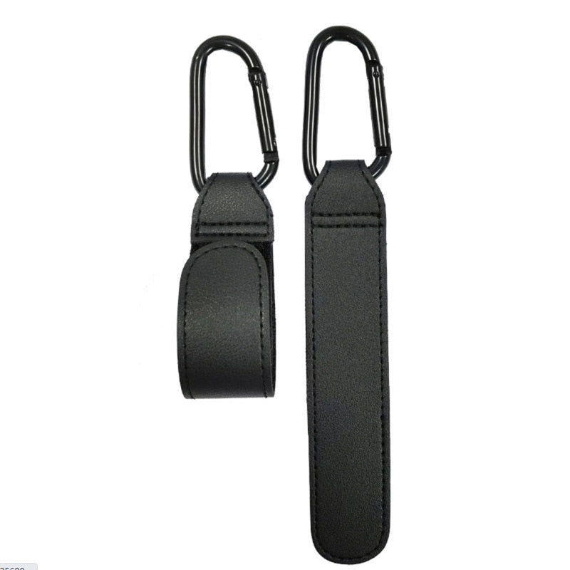1/2pcs Baby Bag Stroller Hook - PU Leather Hooks - The Snuggley