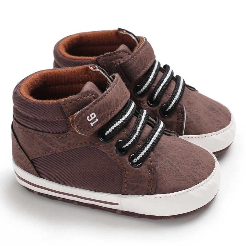 Boys' and Girls' High Fashion Leather Sneakers