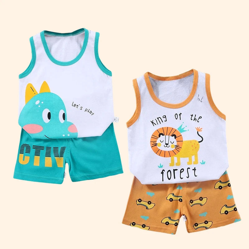 Kids Summer Cotton Clothes Sets