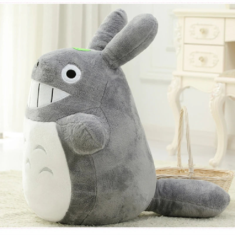 Spirited Away Cartoon Chinchilla Doll My Neighbor Totoro Plush Toy Pillow Soft Cloth Doll Bed Large Pillow Toy for Children Gift