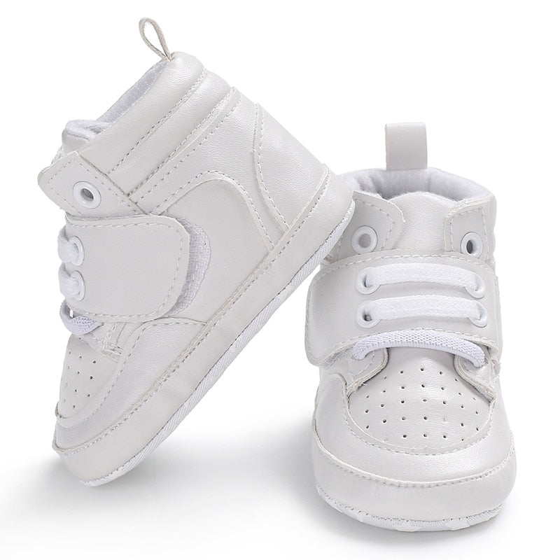 Boys' and Girls' High Fashion Leather Sneakers