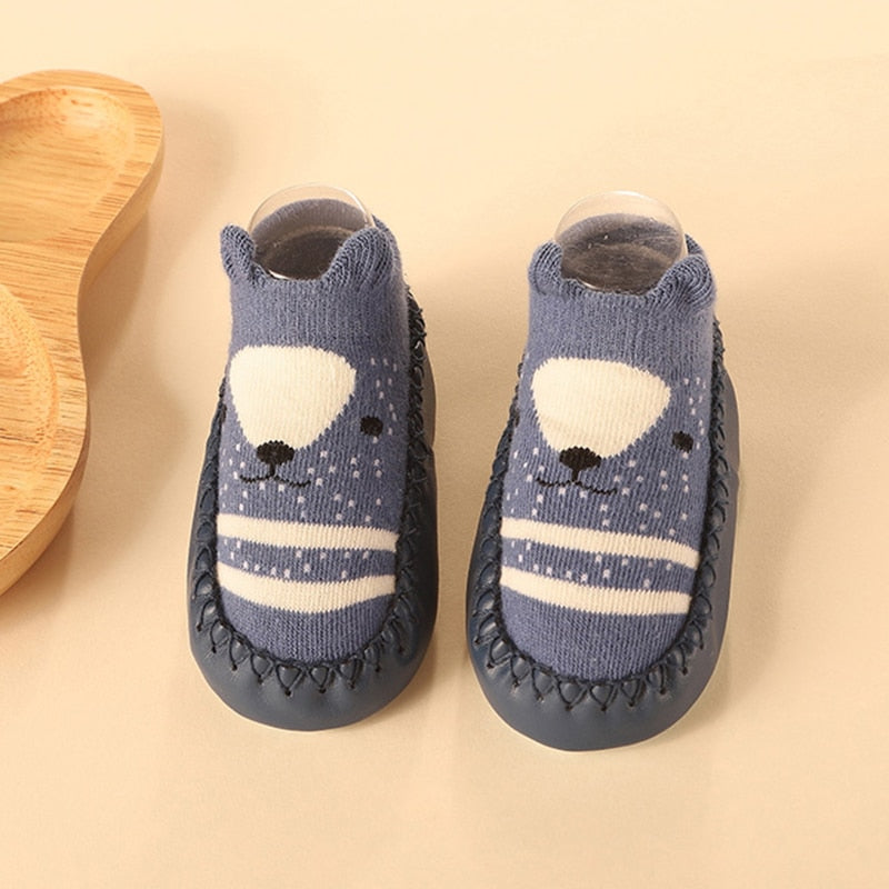 Cute Animal Baby Sock Shoes with Soft Soles