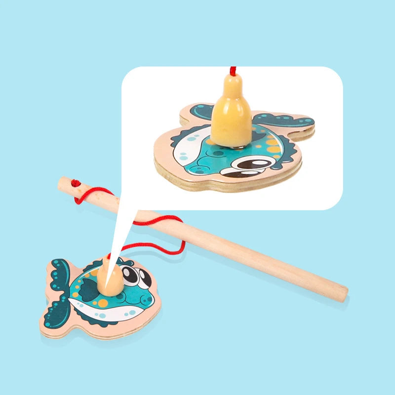 Montessori Wooden Fishing Toys for Children by The Snuggley