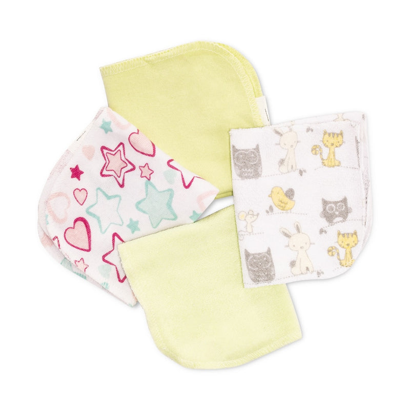 10pc Fluffy Cartoon Baby Towel Set - 23x23cm - The Snuggley