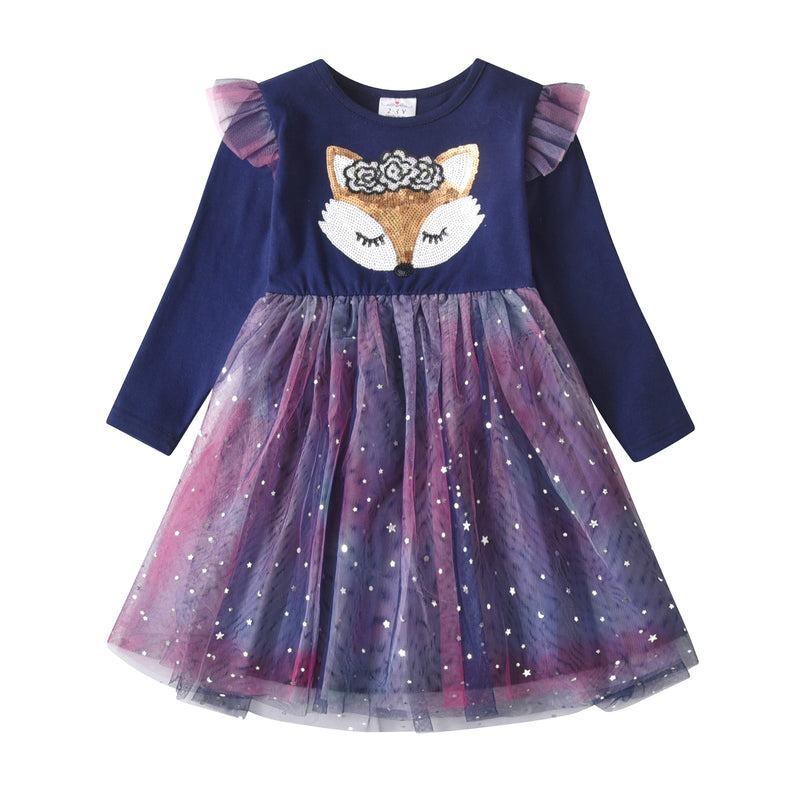 Shiny Star Tulle Princess Dress for Baby Girls