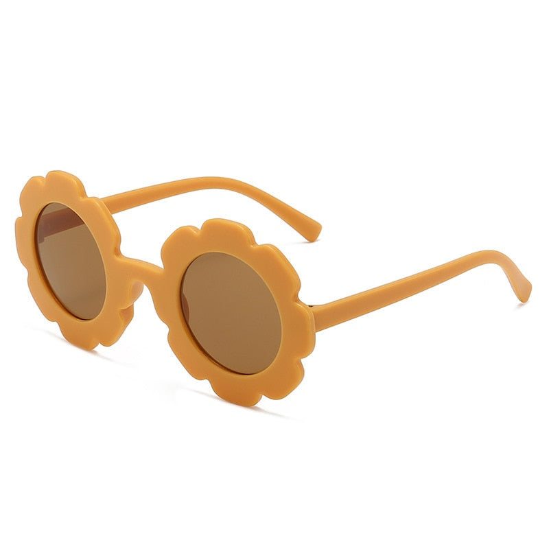 Round Sunflower UV400 Sunglasses for Children